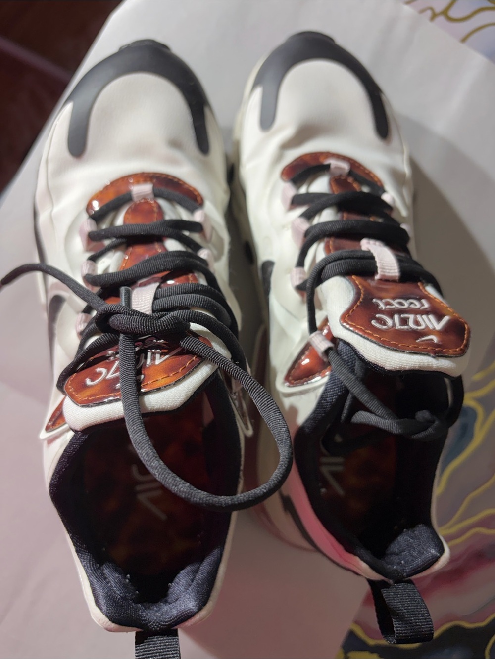 Nike Air Max 270 React Tortoise Shell Sail Size 7 - Picture 14 of 16